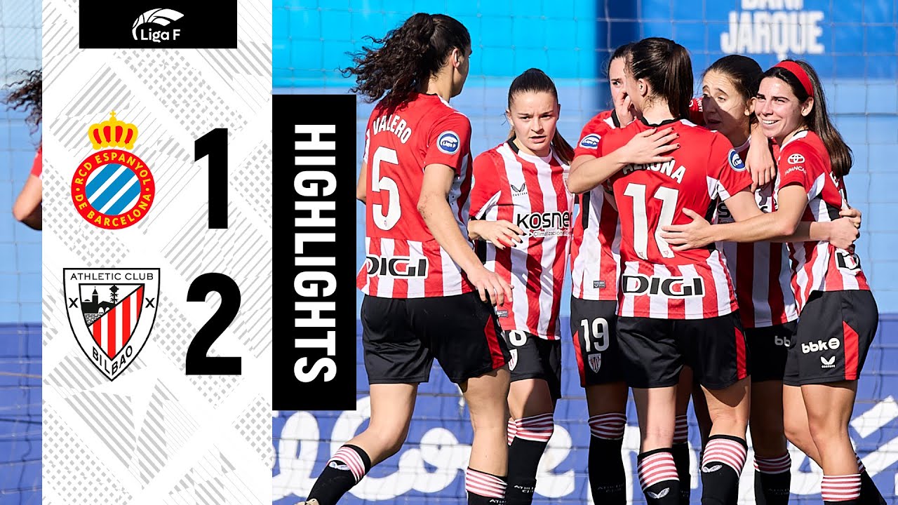 RESUMEN I RCD Espanyol 1-2 Athletic Club | Liga F 2024-25 MD14 - YouTube