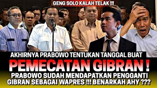 Download Lagu AKHIRNYA PRABOWO SUDAH TENTUKAN TANGGAL PEMECATAN GIBRAN SEBAGAI WAPRES‼️ BENARKAH AHY PENGGANTINYA MP3 Download Lagu AKHIRNYA PRABOWO SUDAH TENTUKAN TANGGAL PEMECATAN GIBRAN SEBAGAI WAPRES‼️ BENARKAH AHY PENGGANTINYA MP3