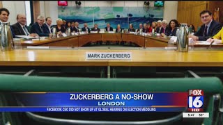 Facebook's Zuckerberg a No Show