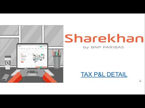 sharekhan Report for filing Tax