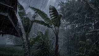 Heavy Rain &amp; Continuous Storm Sounds ⛈️ (No Ads) | Relief Stress &amp; Deep Sleep All Night