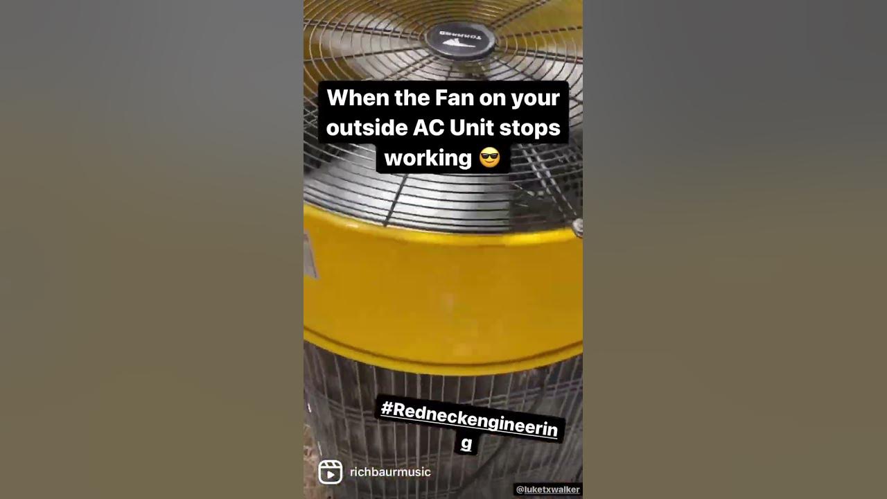 If AC Fan stops working and your condenser is still working. Quick fix