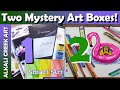 April 2021 SMART ART and PALETTEFUL PACKS!  Two Mystery Art Box Unboxings in ONE Video!