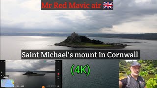 Mr Red Mavic air 🇬🇧 This is a epic flight around Saint Michael's mount in Cornwall 2024 😉 #dji