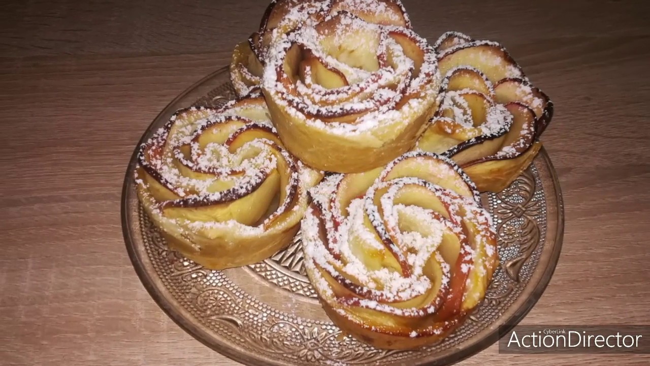 Rose Feuilletée aux Pommes 🌹🍎👌