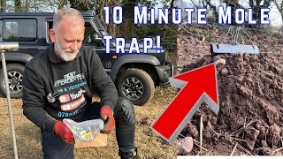 NEW mole trap CATCHES a MOLE in MINUTES! - TOP TIPS for CATCHING A MOLE!