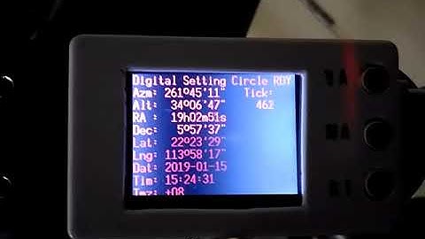 Digital Setting Circles of Az Alt mount