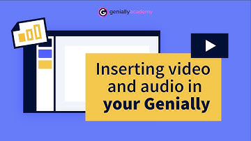 Inserting video and audio in your genially