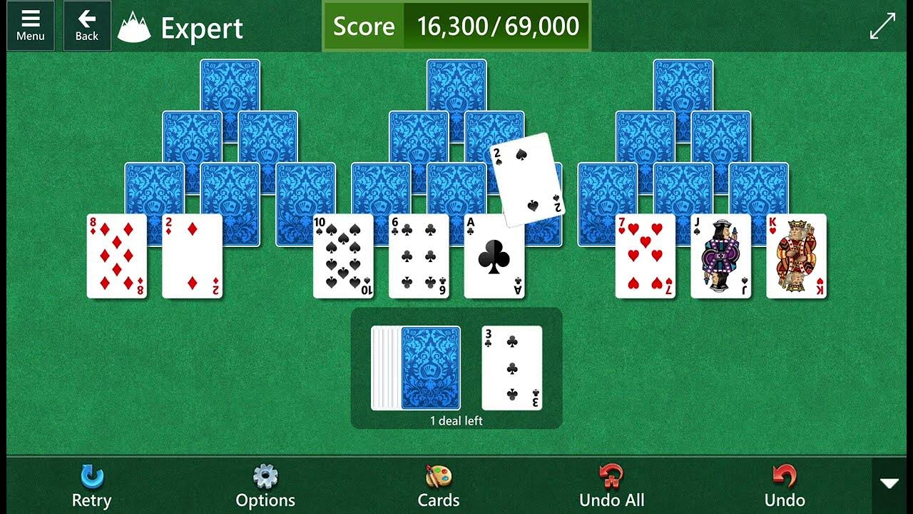 Microsoft Solitaire Collection: TriPeaks - Expert - October 8, 2022 