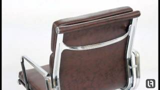 видео Eames Style Soft Pad Office Chair EA 217