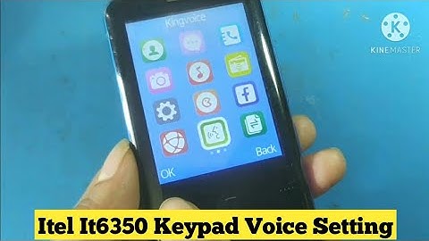Itel It6350 Key Pad Voice Setting / King Voice On Off Setting