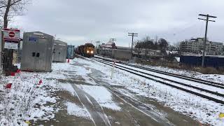 BNSF 2090 leads L568 west out of Kitchener on January 2nd