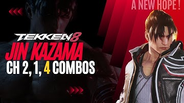 Tekken 8 - Jin Kazama CH 2,1,4 Combos (Act-2)
