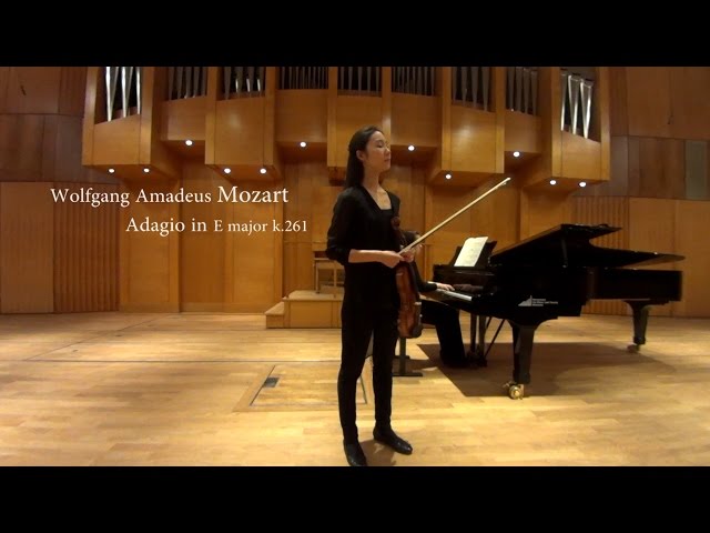 Mozart Adagio in E Major K 261 - YouTube