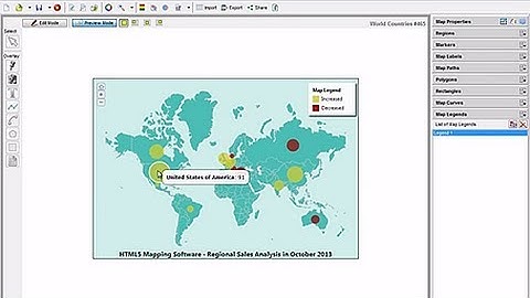 Visualize Region Data by Overlying Bubble Chart on the Map