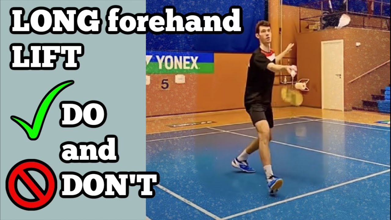 Badminton FOREHAND LIFT DO and DON'T shorts YouTube