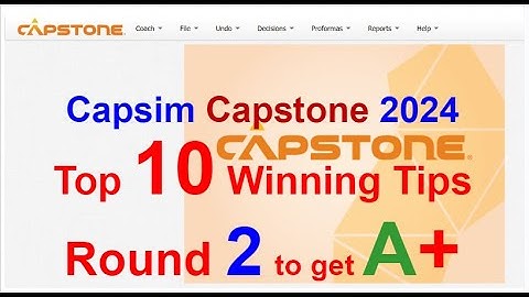 Best Free Capsim Capstone Guide - Winning Guides and Tips - Capstone Round 2