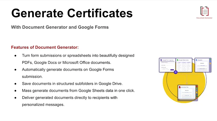 How to automatically Generate & Email Certificates with Google Forms & Sheets
