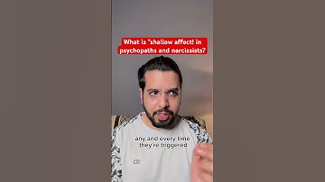 What is "shallow affect! in psychopaths and narcissists? #narcissist