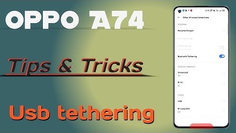 OppO A74 5G setting solution 👉 Usb tethering
