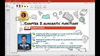 Addmaths Form 4 2.3 Quadratic Functions part 1 (last video before pdpr finishes) screenshot 2