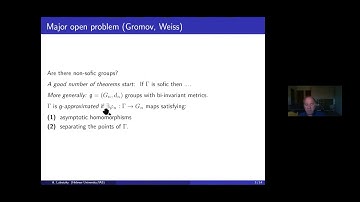 Talk by Prof. Alex Lubotzky in TMC Distinguished Lecture Series