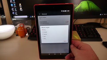 Fire HD 8 Silk Browser Change Search Provider to Google