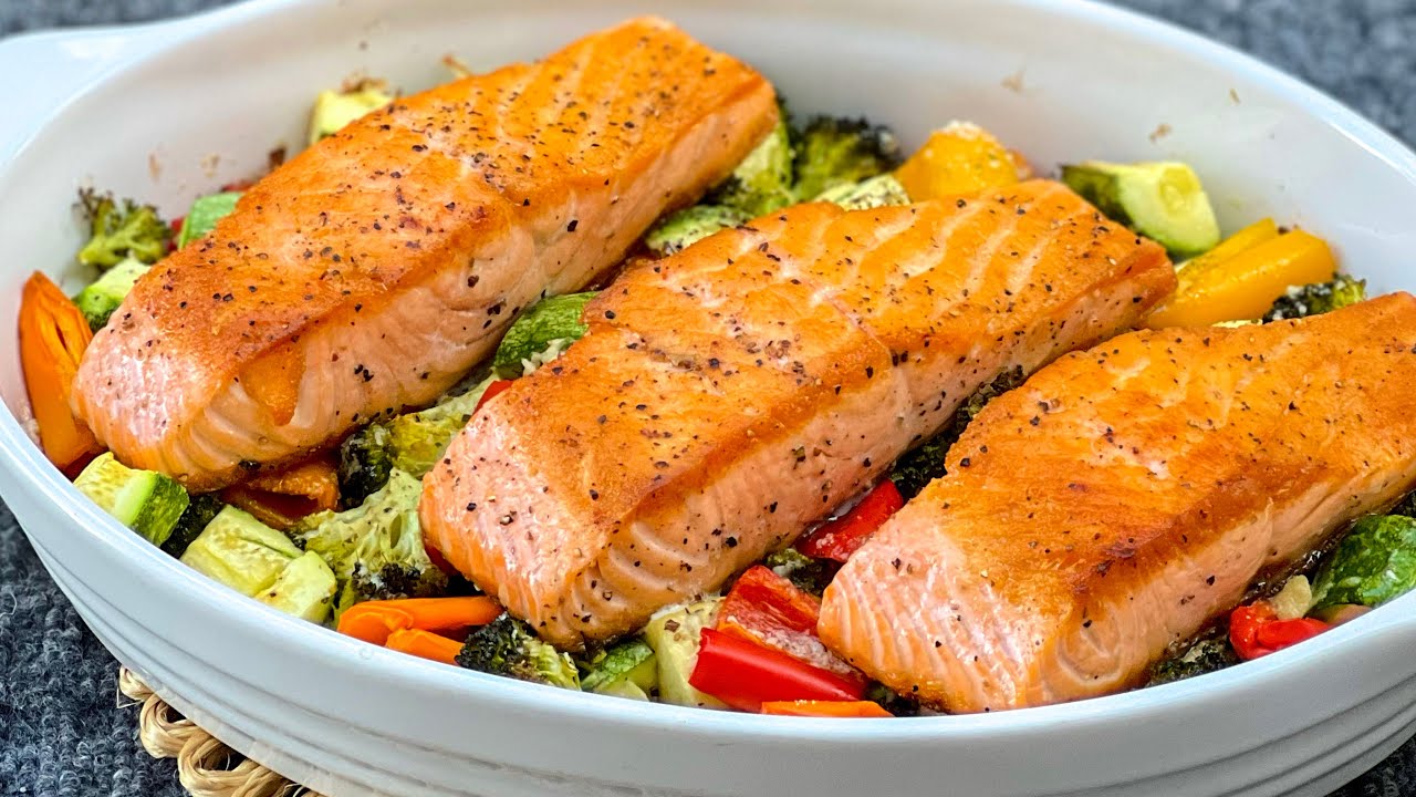 Ein sehr einfaches und leckeres Rezept für Lachs im Ofen!