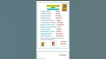 Most ImportantNotes Of Cement I InterviewQuestions of Cement I #engineering#short#interview #cement