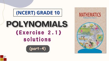 Ex 2.1 solutions/ POLYNOMIALS / Grade 10 | Zeroes of polynomial graphs