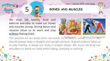 5-Bones and Muscles | Prudence Learning Science Class-2| Genius Kidz | Preschool Learning