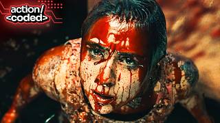 gen v (2023) - emma kills security guard through ear canal to save sam