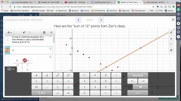 Algebra IB Week 1 Desmos Activity   System of Two Linear Equations