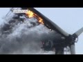 Windkraftanlage in Neukirchen bei Heiligenhafen in Ostholstein brennt ab - Film Thomas Nyfeler