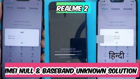 Realme 2 IMEI NULL & BASEBAND ONBEKENDE Oplossing ZONDER PC | OTA Flashen