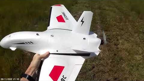 Atom RC Dolphin FPV Wing - Insanely Windy Maiden Flight...!!