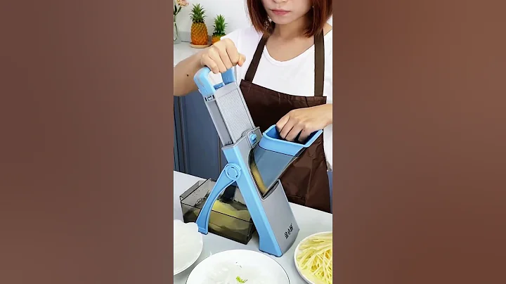 Multifunctional vegetable cutter. Served with cut tomatoes, cut potatoes, #kitchen