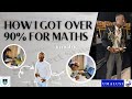 How To Get Over 90% in Maths || matric   study tips || I AM KOKETSO