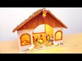 Diy nativity scene  christmas crib making at home using cardboard  how to make christmas crib