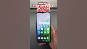 REDMI 15 5G Set Screen Refresh Rate 60Hz & 144Hz
