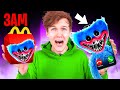DO NOT ORDER POPPY PLAYTIME HAPPY MEAL FROM MCDONALDS AT 3AM!? (HUGGY WUGGY ATTACKED US)