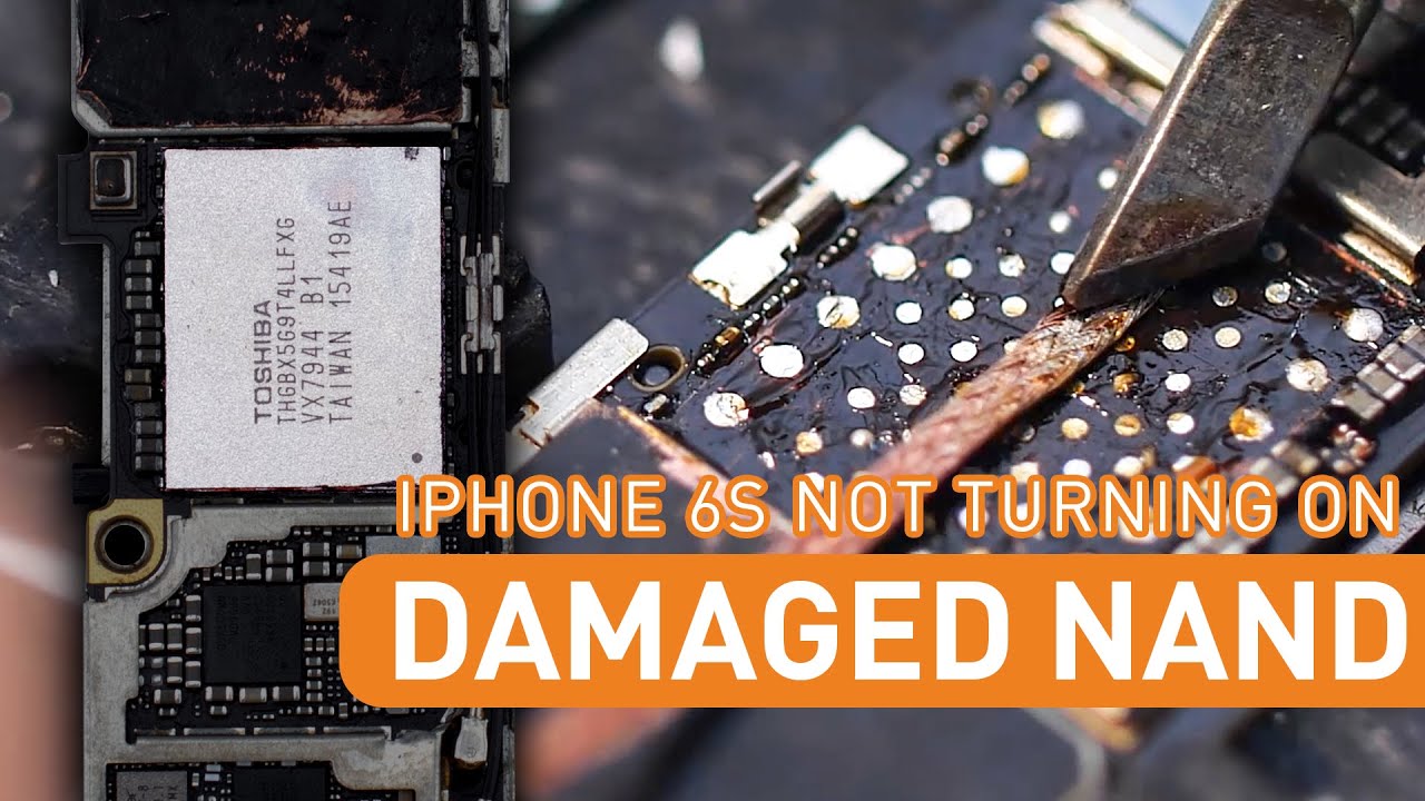 iPone6sです iPhone 6s Not Turning On And Damaged NAND - Repair Case苹果