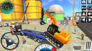 Construction Machines Transporter Cargo Truck Games 2022 - Heavy Vehicles Construction Simulator screenshot 1