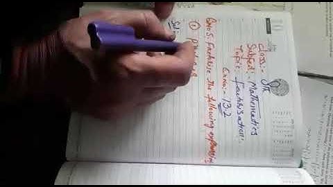 Factorisation exercise 13.2 class 8th