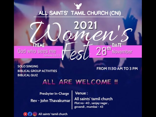 Women's Festival 2021 | God's Word | Sis. Stella John | Genesis 16:13 | ASCYF class=