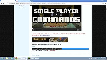 Minecraft 1.6.2 Single Player Commands v4.9 and World Edit Tutorial - Step By Step