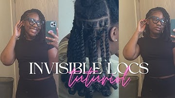 doing invisible locs on myself + tutorial ♡ | breelishell