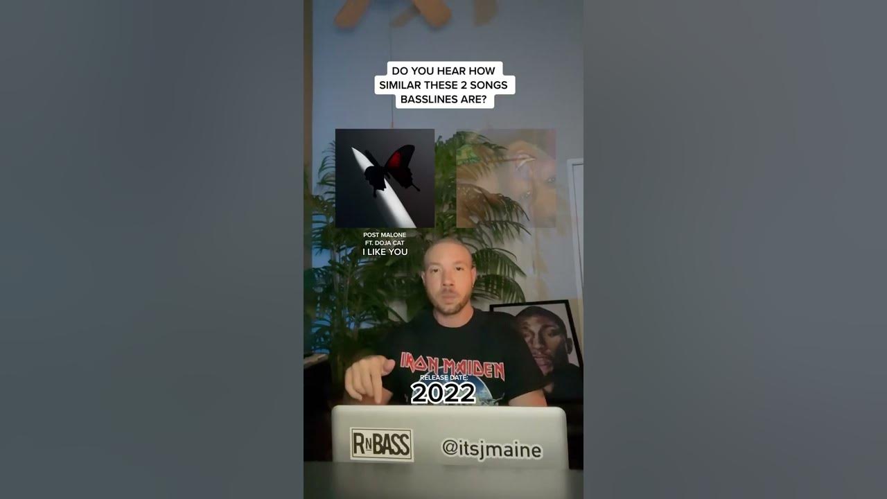Do You Hear How Similar This Post Malone & Doja Cat “I Like You” Song Bassline Is? #shorts #dojacat