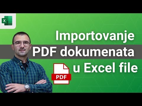 Video: Možete li staviti PDF u Excel?