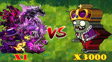 PVZ 1 Fusion 3.1 Challenge!! 1 Plants Fusion VS 3000 Ultimate Imp King Zombie - Who Will Win?